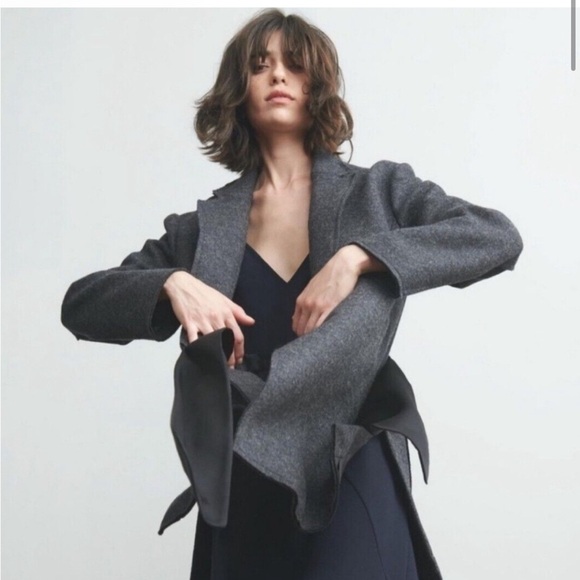 Thakoon Herringbone Wrap Tie Jacket NWT - Picture 4 of 10